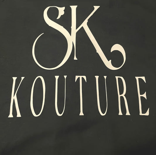 SK KOUTURE UNISEX T-SHIRT-BLACK AND WHITE