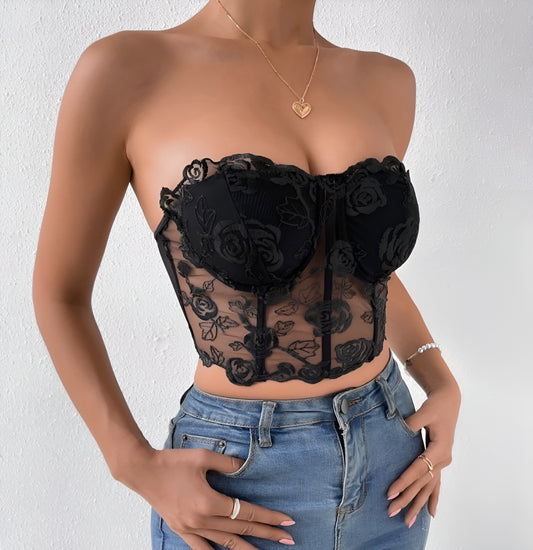 BLACK ROSE TOP